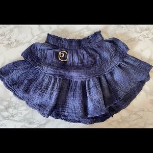 aerie rock n’ ruffle mini skirt XS w/ jewelry